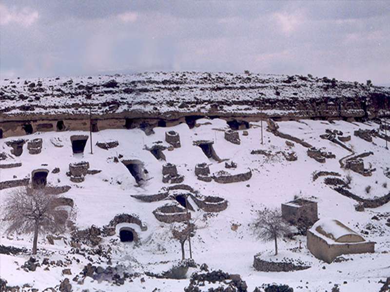 روستای میمند در زمستان، منبع عکس: سایت aftabesobhonline.ir، عکاس: نامشخص