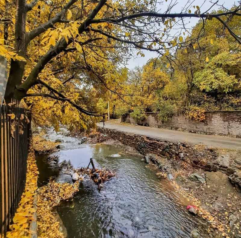 رودخانه روستای ایگل در پاییز؛ منبع عکس: tabiat.gardi.ir، عکاس: irann_tabiatt