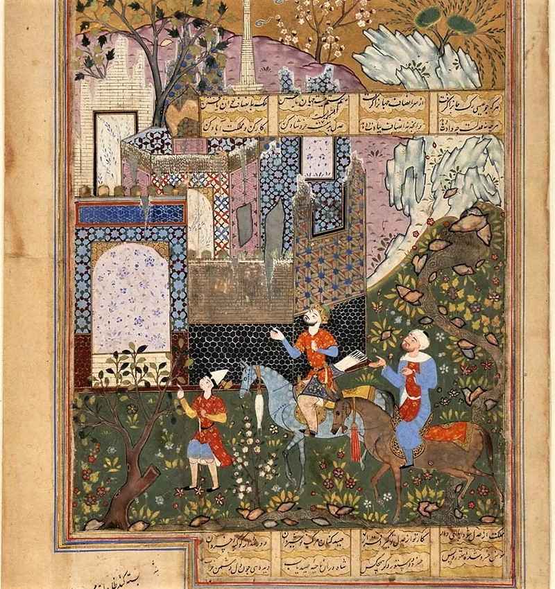 نقاشی تاریخی ایرانی در موزه لوور، مجسمه‌های بزرگ تخت جمشید در موزه لوور، ‌منبع عکس: louvre.fr، عکاس: نامشخص