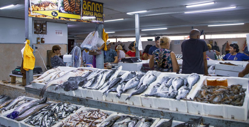 بازار ماهی باتومی؛ منبع عکس: Georgian Travel Guide، عکاس: نامشخص