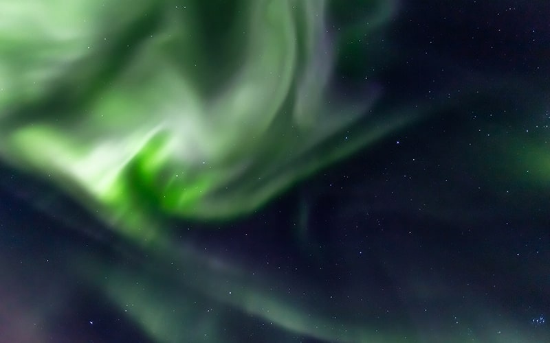 شفق قطبی در آسمان تاریک نروژ
