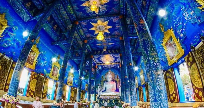 معبد آبی، منبع: thailandhilltribeholidays