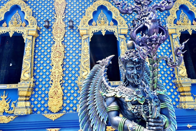 معبد آبی، منبع:thailandhilltribeholidays