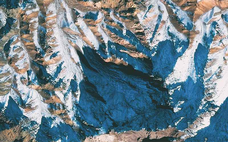کوهستان آبی رنگ در ایران