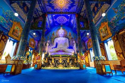 تصاویر دیدنی از آبی‌ترین معبد دنیا