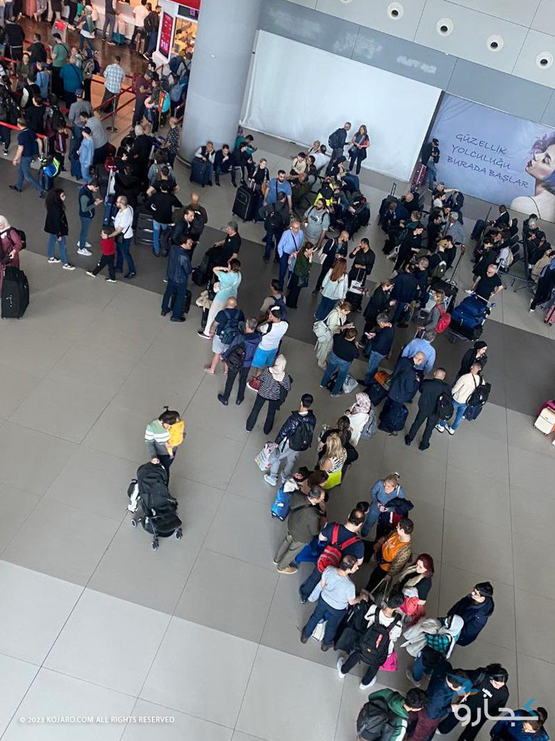 ایرانیان در فرودگاه استانبول پس از هشدار نوتام