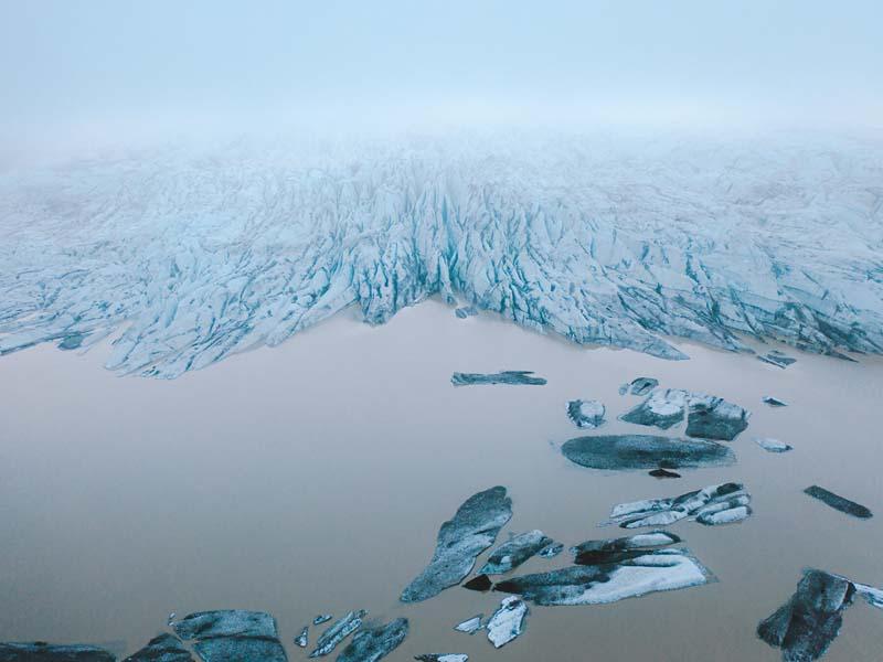 یخبندان و آب‌های نیمه منجمد ایسلند