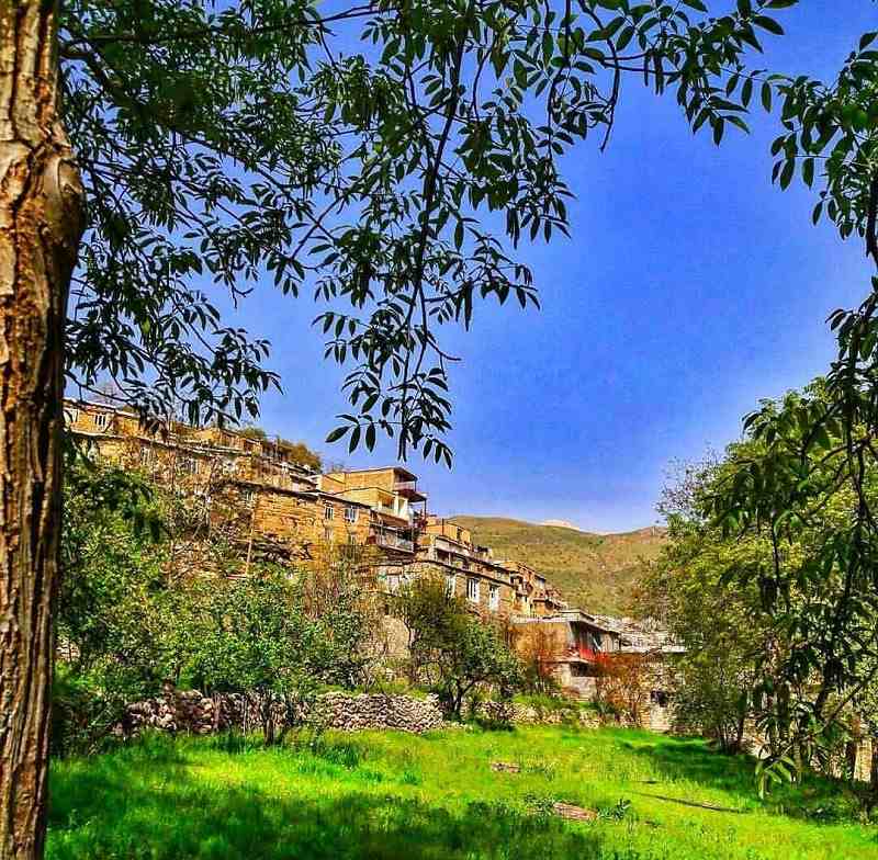 روستای پلکانی خانقاه؛ منبع عکس: گوگل مپ؛ عکاس: علی کاشانی زاده