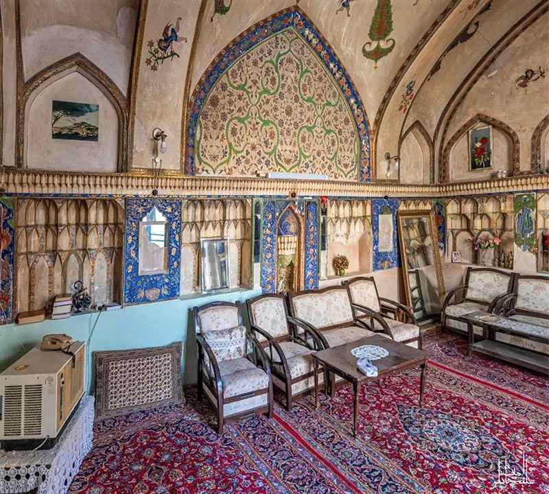 دکوراسیون یکی از اتاق‌های خانه شهشهانی اصفهان، منبع عکس: alijanlou.amin@، عکاس: امین علیجانلو