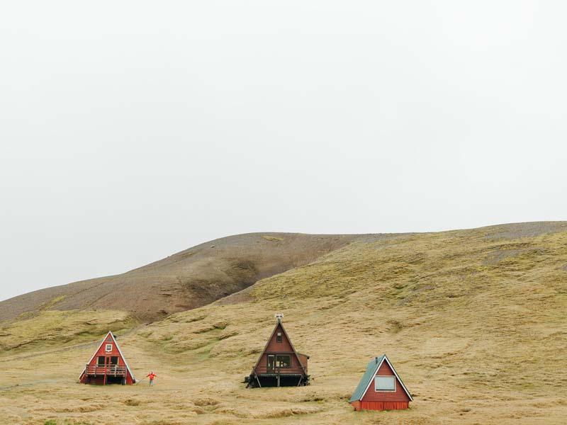 سه کلبه اقامتی در ایسلند