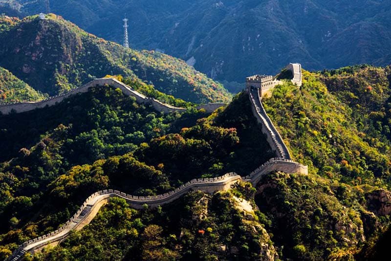 نمایی از دیوار بزرگ چین