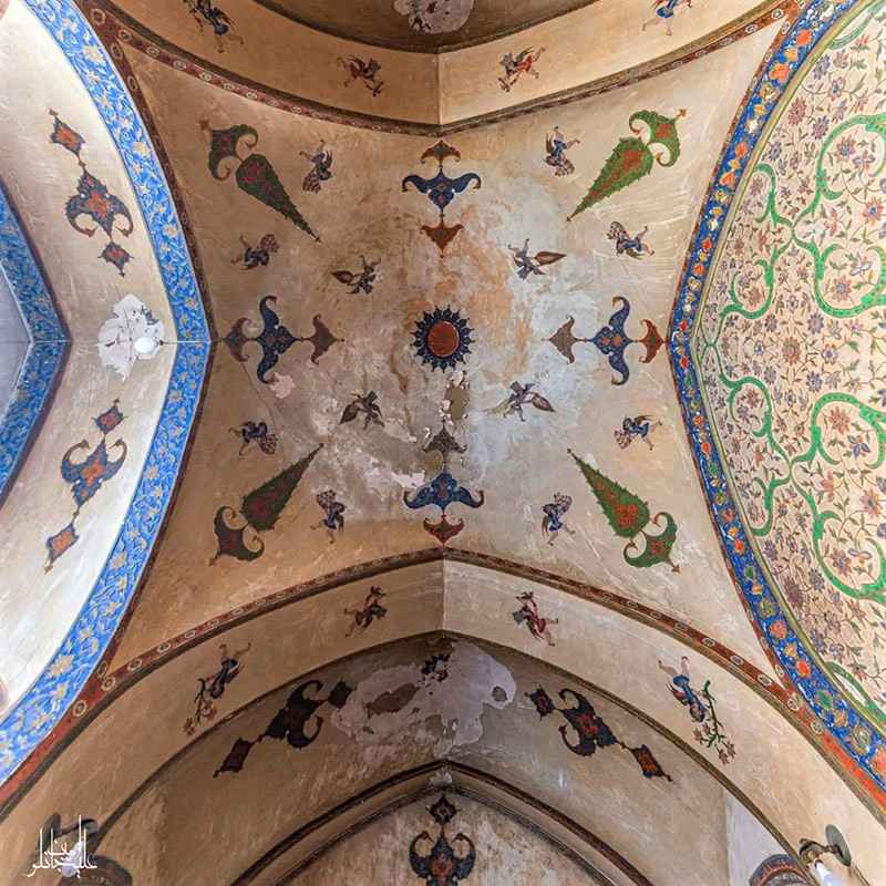 عکس از سقف خانه شهشهانی اصفهان، منبع عکس: alijanlou.amin@، عکاس: امین علیجانلو