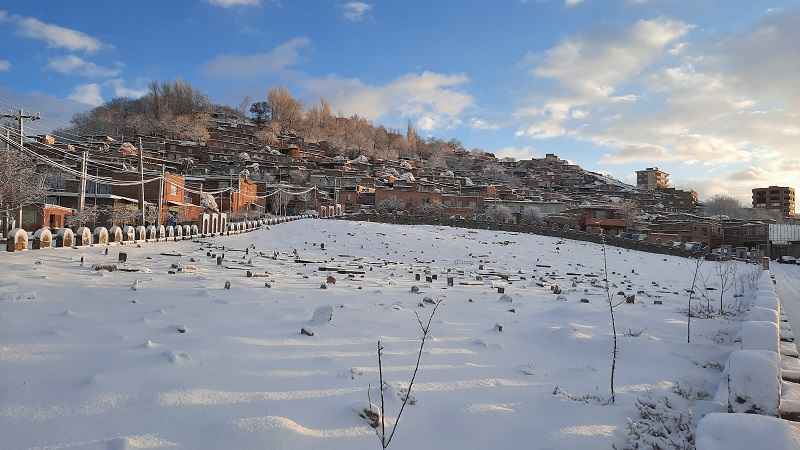 روستای پلکانی زنوزق؛ منبع عکس: گوگل مپغ عکاس: کیوان یحیوی