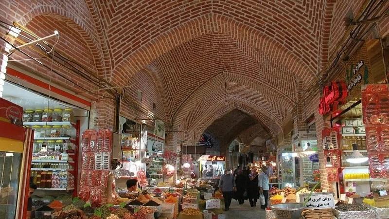 راسته مواد غذایی بازار سنتی ارومیه؛ منبع عکس: وب سایت Balad عکاس: نامشخص