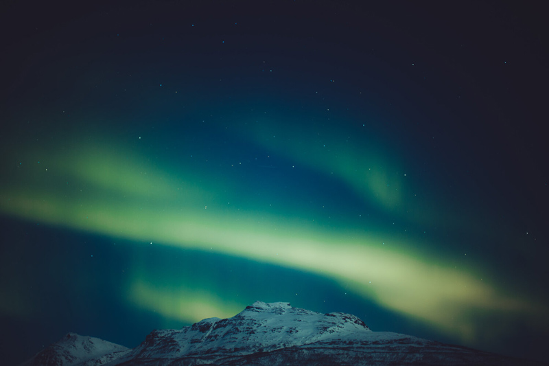 شفق قطبی در آسمان نروژ
