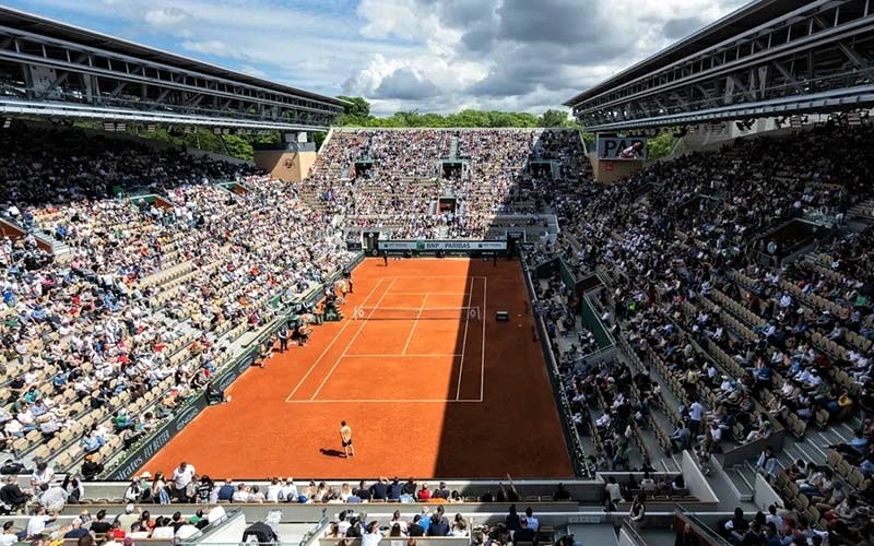 عکس هوایی از مسابقات تنیس فرانسه