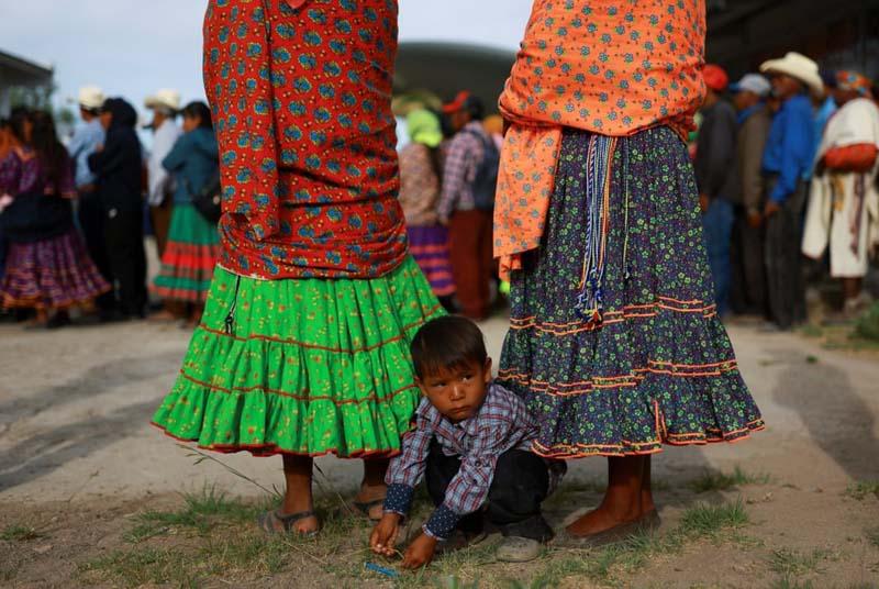 مردم بومی نوروگاچی (Norogachi) مکزیک در یک انتخابات عمومی