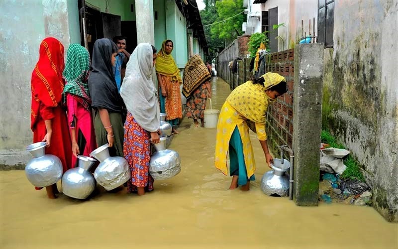 محدودیت آب پس از سیل در بنگلادش