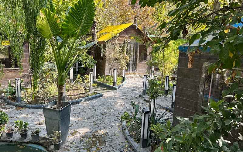 آلاچیق های رستوران ناهک چالوس، منبع عکس: گوگل مپ، عکاس: رضا جمالی