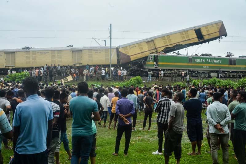  برخورد قطار در نزدیکی ایستگاه رانگاپانی در بنگال غربی