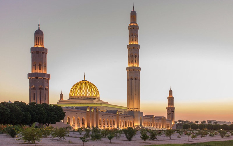مسجد سلطان قابوس عمان، منبع عکس: سایت worldarchitecture.org، عکاس: نامشخص