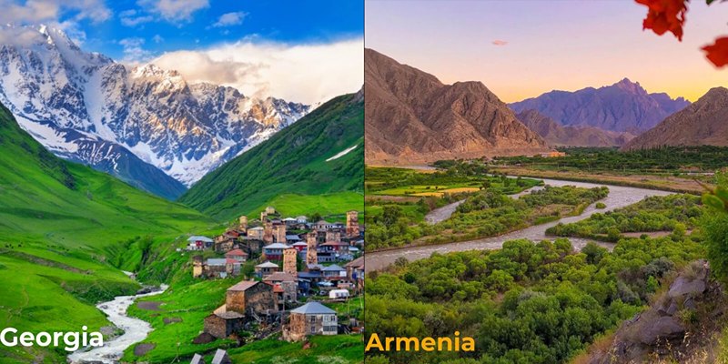گرجستان و ارمنستان، منبع عکس: سایت sisnogroup.ge، عکاس: نامشخص