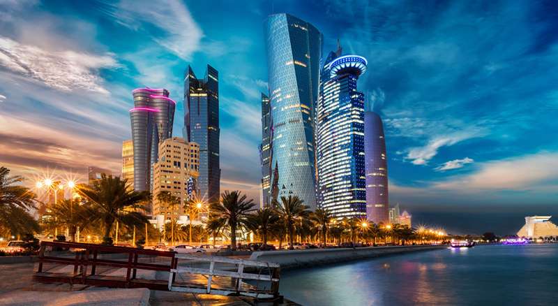 ساختمان های مدرن دوحه در قطر، منبع عکس: سایت thediplomaticaffairs.com، عکاس: نامشخص